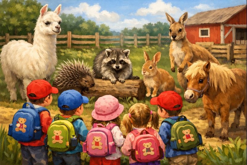 Výlet na farmu za zvířátky – Vlaštovičky, Kuřátka